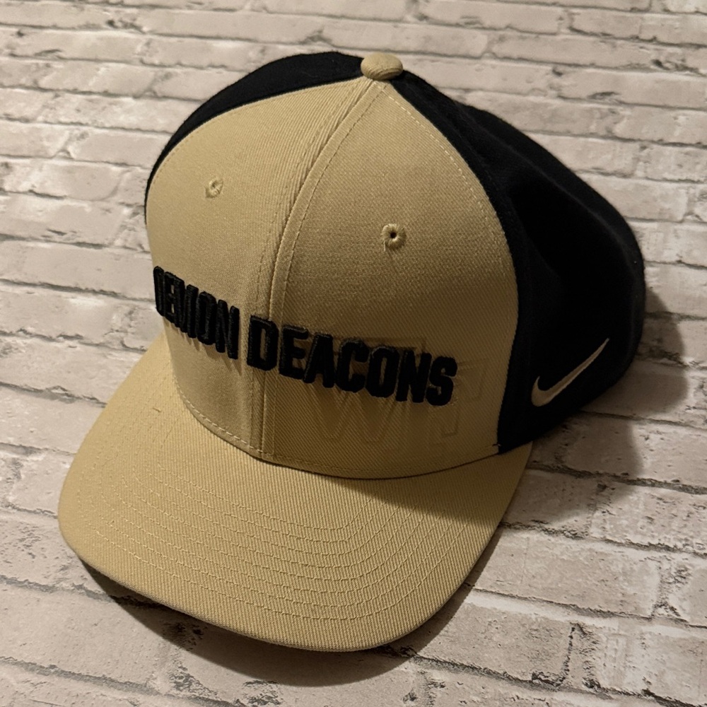 Nike Black and Tan Wake Forest Baseball Cap